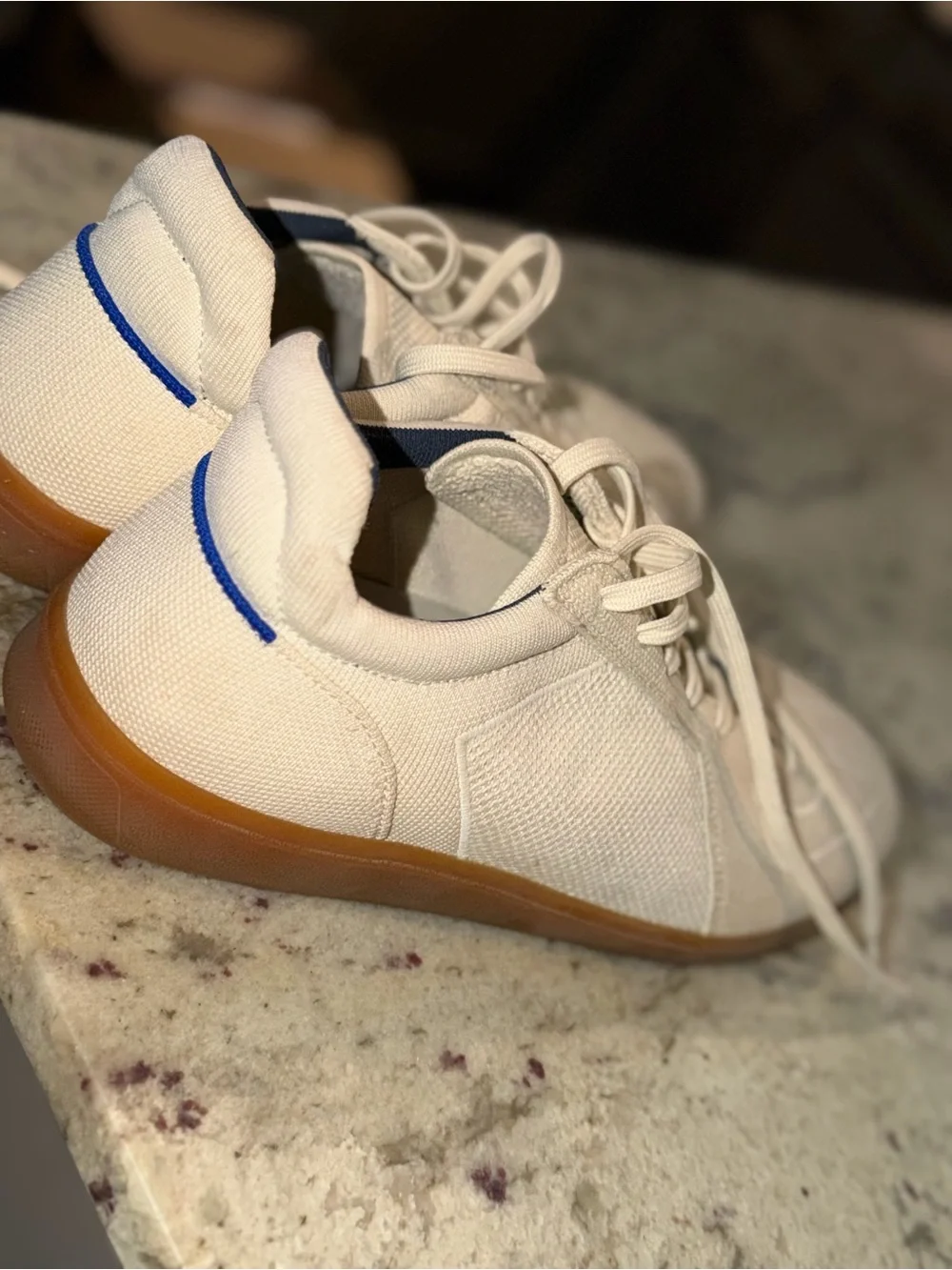 Rothy’s RS01 Sneakers, Men’s Size 11, Bone, in very good pre-owned condition.